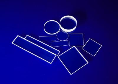 Commercial Quartz Glass Sheet , Fused Glass Plates Ground Polished Heat Resistant