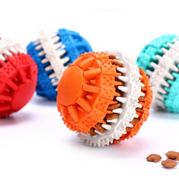 Puzzle Toy For Dogs Teeth Cleaning Traning de QI d'animal familier du caoutchouc naturel