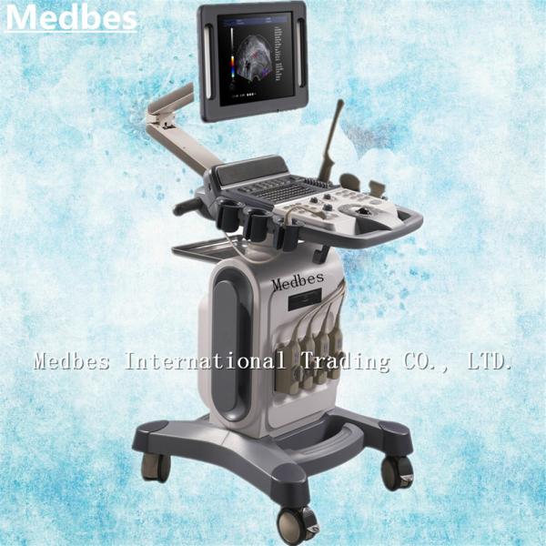 Phased Probe Cardiology Color Doppler 4D Ultrasound Scanner Trolley doppler scanner