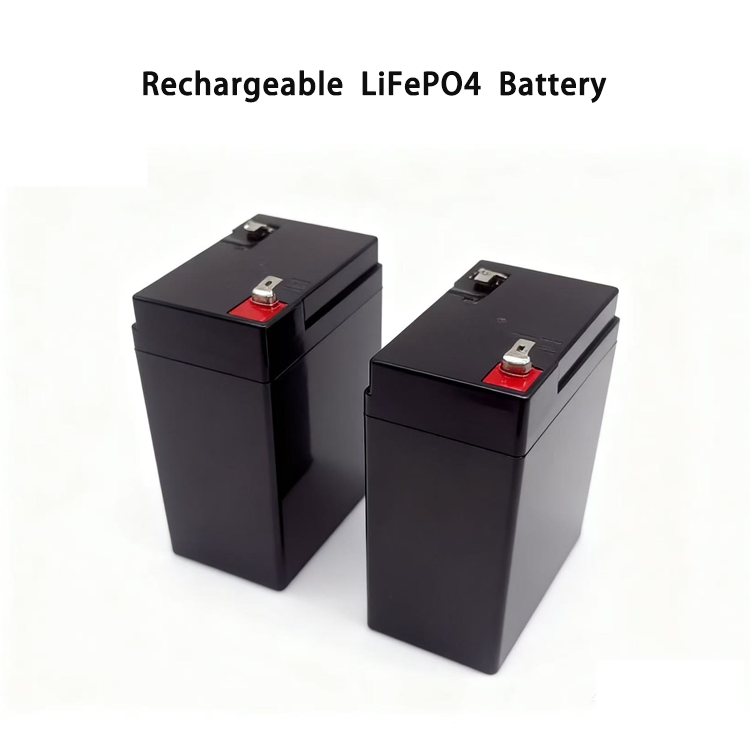 Deep Cycle Rechargeable AKKU Lithium Battery Pack 6V 6Ah Lifepo4 Battery for Toy RV Solar Marine With Type-C