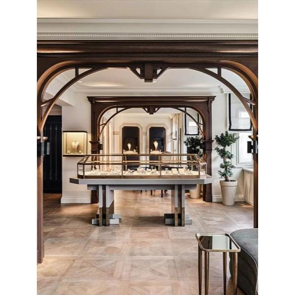 Anti Rust Luxury Display Cabinets Hardware Mall High End Display Cabinets