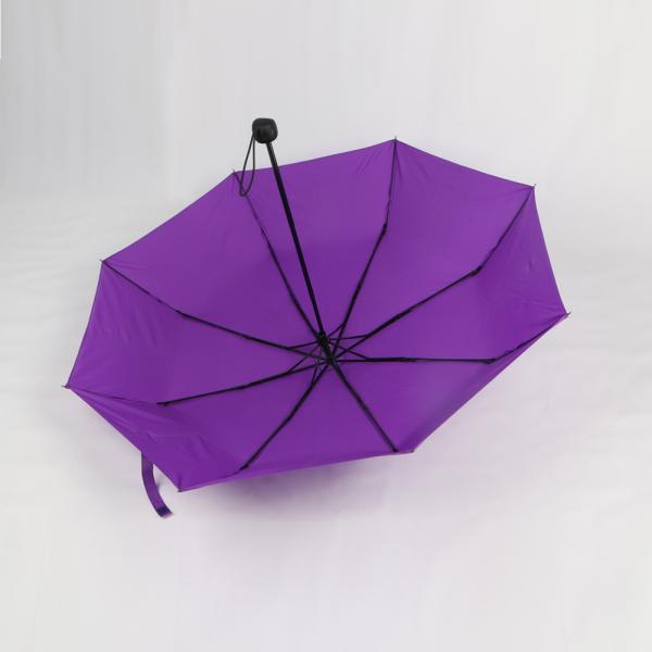 21 Inch Purple Golf Umbrella Logo Printed , Ladies Windproof Umbrella Lightweight