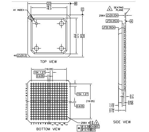Integrated Circuit Chip Hardware Specifications MPC852TZT50 MOTOROLA BGA