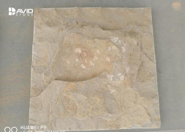 Yellow Natural Limestone Tiles Mild Texture Strong Water Absorption