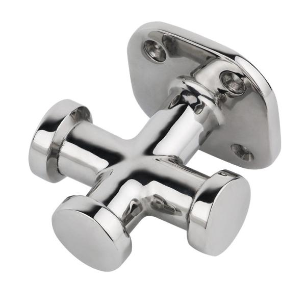 Espejo pulido AISI316 de acero inoxidable de cruz de bollardo de hardware marino