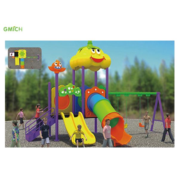 Colorful Children Playground With Swing And Slide 620*240*300CM