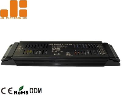 Max 200W Black DALI LED Driver , DC12V / DC24V PWM Signal Strip Light Dimmer