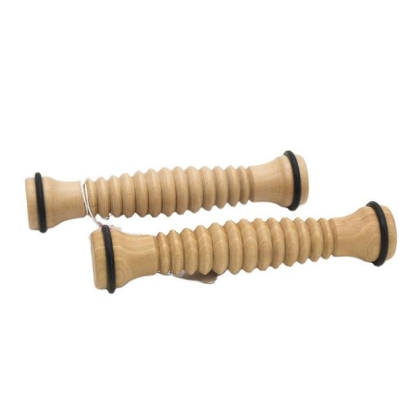 Healifty Wooden Foot Roller Massager Light Weight Yoga Relax Rod Massage Stick for Full Body