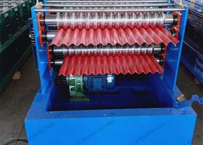 5.5kw automático corrugou telhar a cavidade 10 TON Steel Roofing Machine da máquina