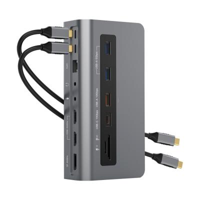 Port d'accès à l'écran USB C à triple écran, double port HDMI à écran unique, 4K à 60 Hz