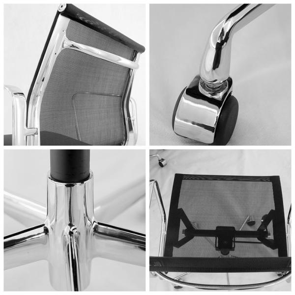 Swivel Low Back Computer Chair White Mesh Seat Office Room Furniture