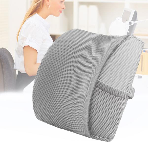 Comfortable Memory Foam Gel Lumbar Cushion for Office Chair Slow Rebound Back Support