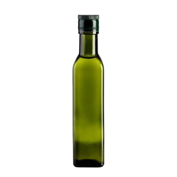 Customer's Choice 500ml Cylindrical Green Condiment Glass Bottles for Olive Oil 250ml