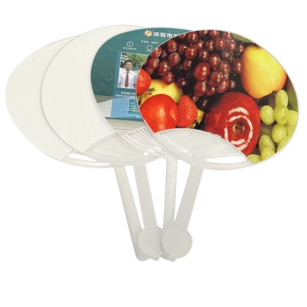 Promotional Sublimation Plastic Advertising Fan Personalized Hand Fans With Photo
