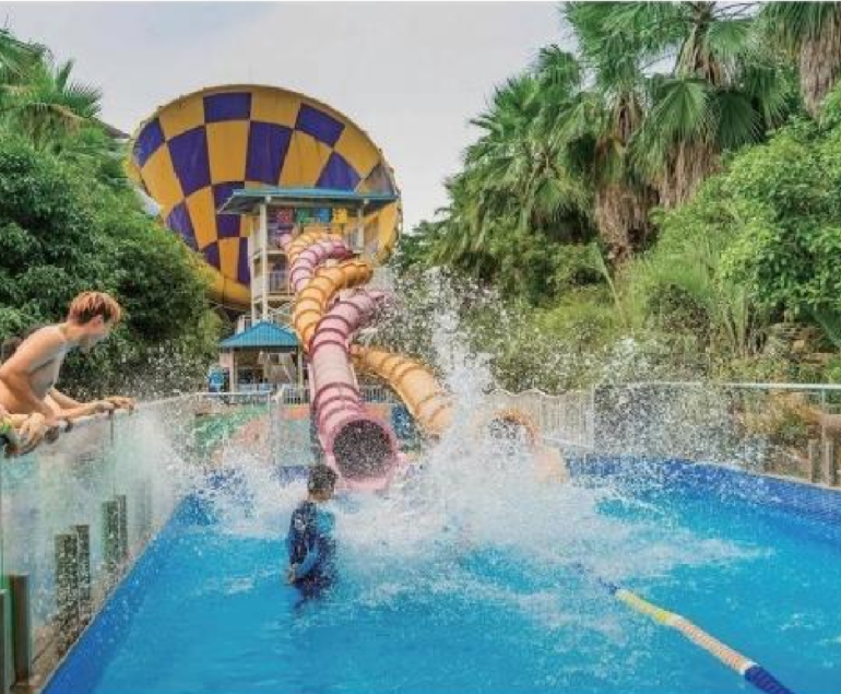 Dragon Stainless Steel Water Slide Anti Aging