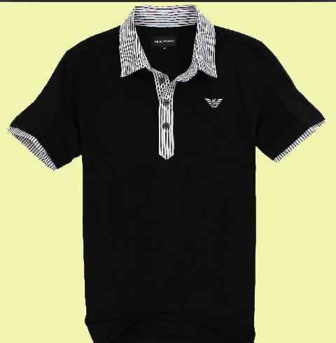 Breathable Cotton POLO T Shirts For Men American Style / Embroidering Logo Available