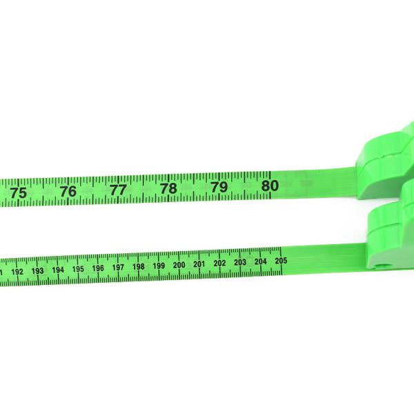 Wintape Пластиковая измерительная лента на заказ 2м 80 дюймов Зелёный винил покрытый мягкая маленькая лента для измерения размеров тела