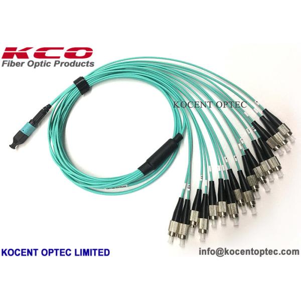 MPO-16 MTP-16 to LC Patch Cord High Density Trunk Cable OM3-300 50/125 40G 100G