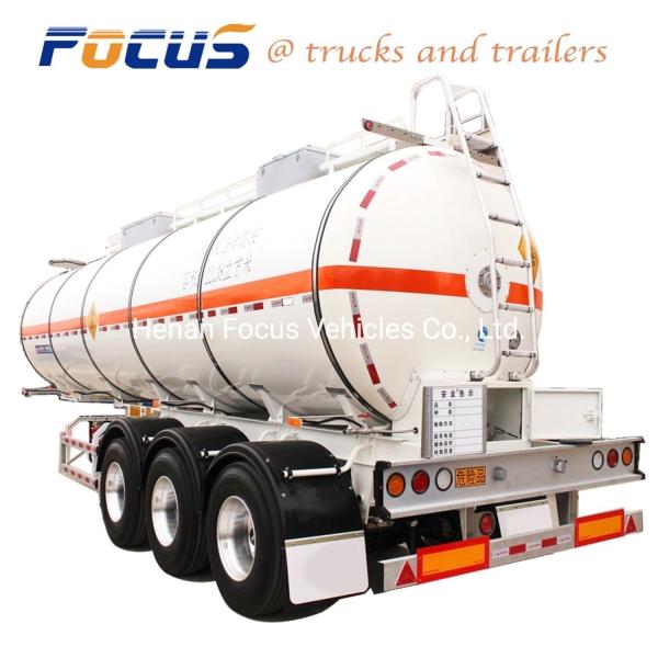 3 Axles 30 000 Liters Tanker Semi Trailer for Chemical Ammonium Nitrate Transportation