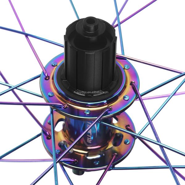 Purple 20 Inch Bike Wheelset Disc Brakes 20