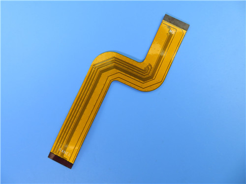 Multilayer Flexible PCBs be freely bent, wound, folded Polyimide PCBs at 0.25mm Thick With Immersion Gold