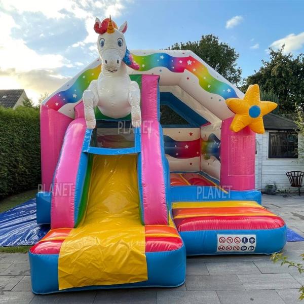 Outdoor PVC Unicorn Inflatable Bouncy Castle For Kids and Adults