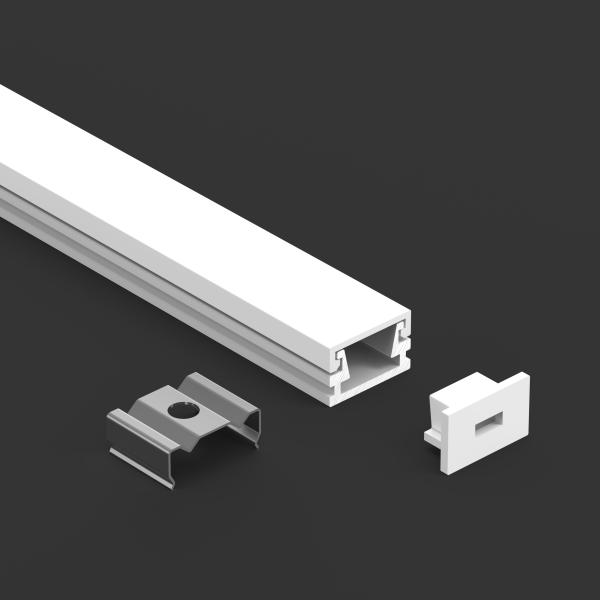6063 T5 LED Aluminium Profile 12x7.5mm for 8.5mm PCB Strips