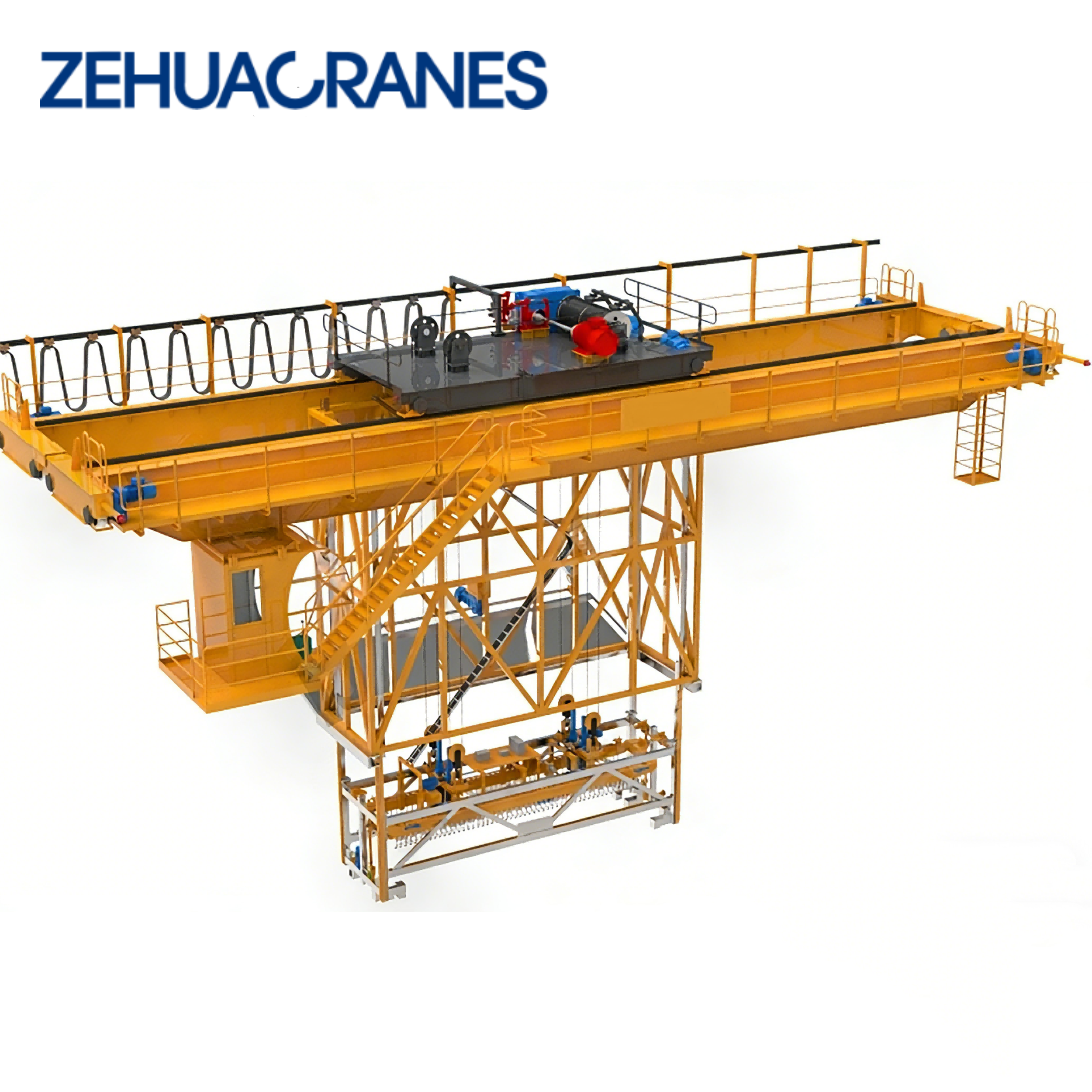 Multi Function Electrolytic Copper Double Girder Overhead Crane 25 Ton for