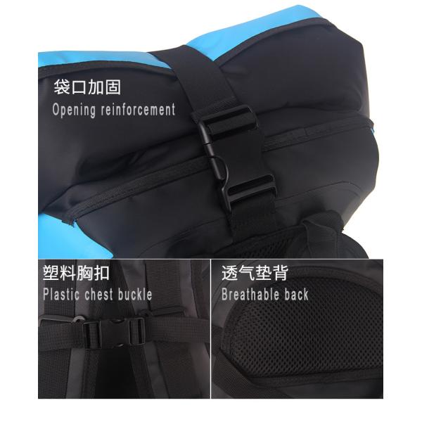 Adult Waterproof Roll Top Backpack For Boating , Waterproof Surf Backpack