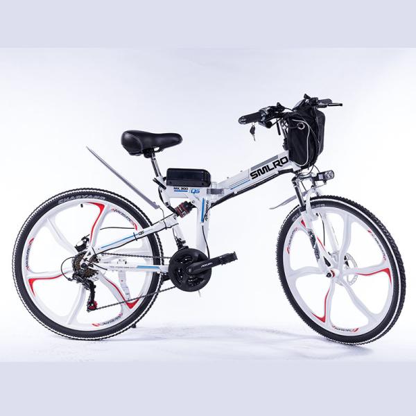 Hard Wearing Foldable Electric Bike , 350w 48 Volt Ebike Brushless Motor