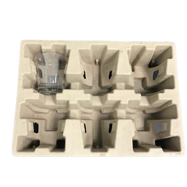 Biodegradable Eco Tray Packaging Waterproof Oilproof For Bottle Dry Press