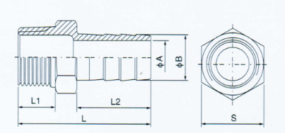 1000 Wog Hose Nipple Stainless Steel CF8M And CF8 Material