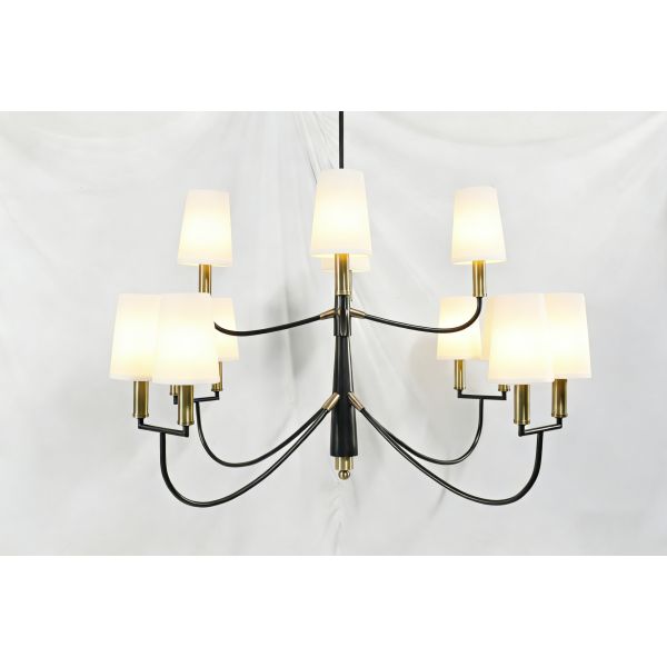 Brass Body Pendant Light with 3500K Warm White LED and 5-Year Warranty for Dining Room Suspended Lighting
