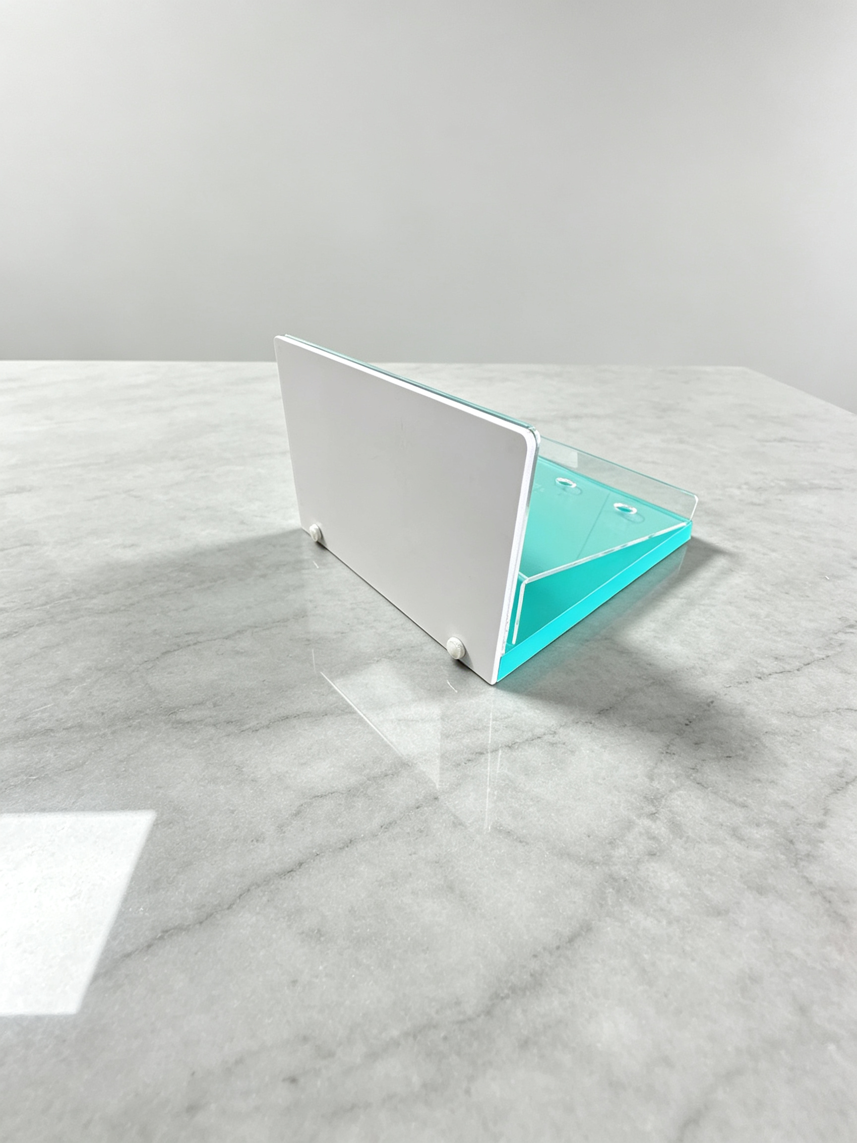 Acrylic Massage Gun Display Stand, Desktop Organizer Holder with 1 Gun Slot & 3 Attachment Holes, Customizable