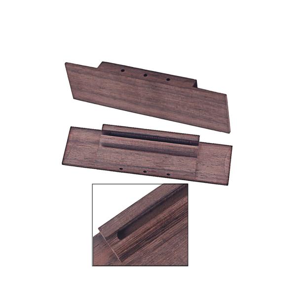 CIGAR BOX 3 String Guitar Bridge Plate Repair Slotted Rectangle Shape