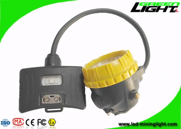 Semi Corded LED Mining Light 6.8Ah IP68 1200 Battery Cycles With Safty Rope