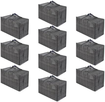 VENO 8 Pack Moving Bags, Moving Supplies, Moving Boxes, College Packing Storage Boxes With Lids Alternative, Heavy Duty