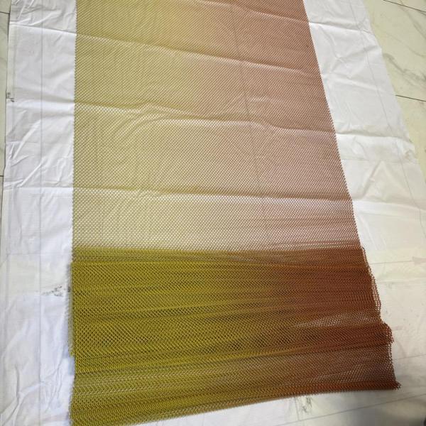 Colorful Aluminum Coil Drapery Decorative Room Divider Large Metal Mesh Water Curtain Wall Waterfall