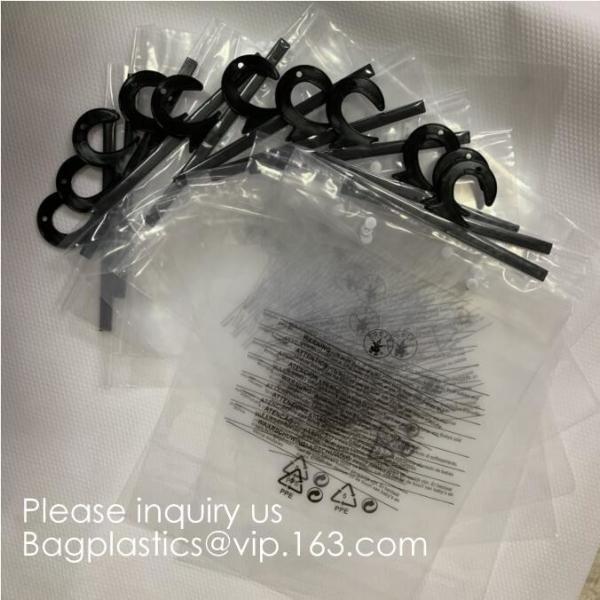 Frosted k bag EVA PVC hanger bag for clothes,EVA frost drawstring bag, Frosted Plastic EVA Garment Packing Bag zip