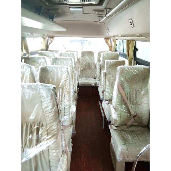 Pneumatic Folding Door Coaster Bus Motorhome Transport 19 Seats New Color Design