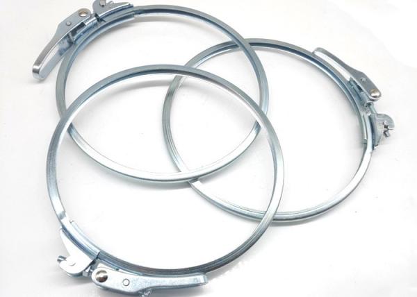 80mm a 600mm galvanizou o dever claro das braçadeiras de aço para o sistema de coleção de poeira
