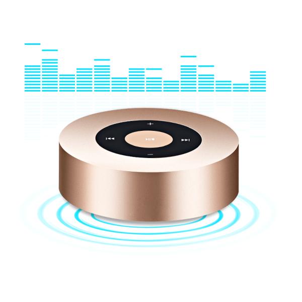 Pink Rose Wireless Bluetooth Speakers , Qi Outdoor Bluetooth Speakers Small Body Drive