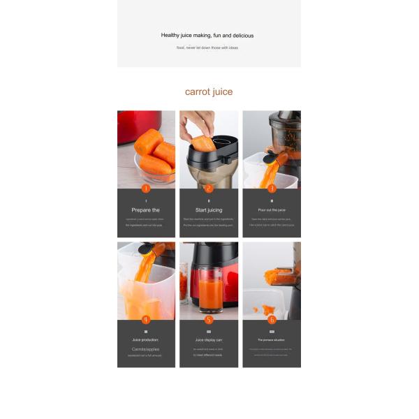 Commercial Vertical Juicer 220V Automatic Citrus Fruit Juice Extractor 43 Rpm Motor CX 150
