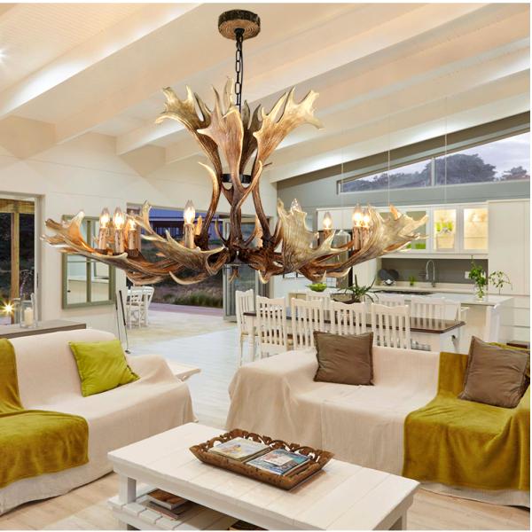 Deer antler hanging pendant light Fixtures indoor home Lighting (WH-AC-14)