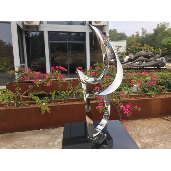 Отполированная скульптура нержавеющей стали зеркала, скульптура интерьера гостиницы высоты 0.8м