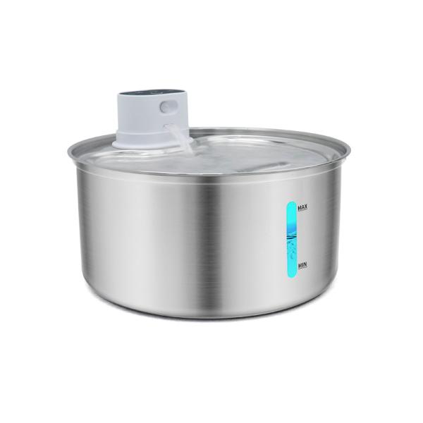 Large Capacity Stainless Steel Pet Automatic Water Dispenser For Pet Supply Standard Carton 12 Sets/Carton 5000 MAh Battery