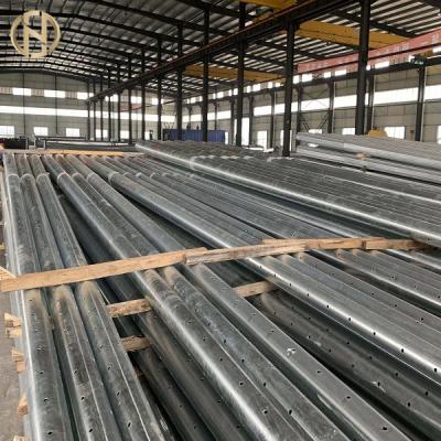 Poder 1700daN polo de aço elétrico de Polo 12.2M da corrente da cor do zinco