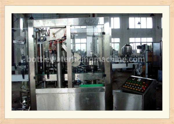 Milk Beverage Automatic Bottle Filling Machine / Aluminum Foil Sealing Machine