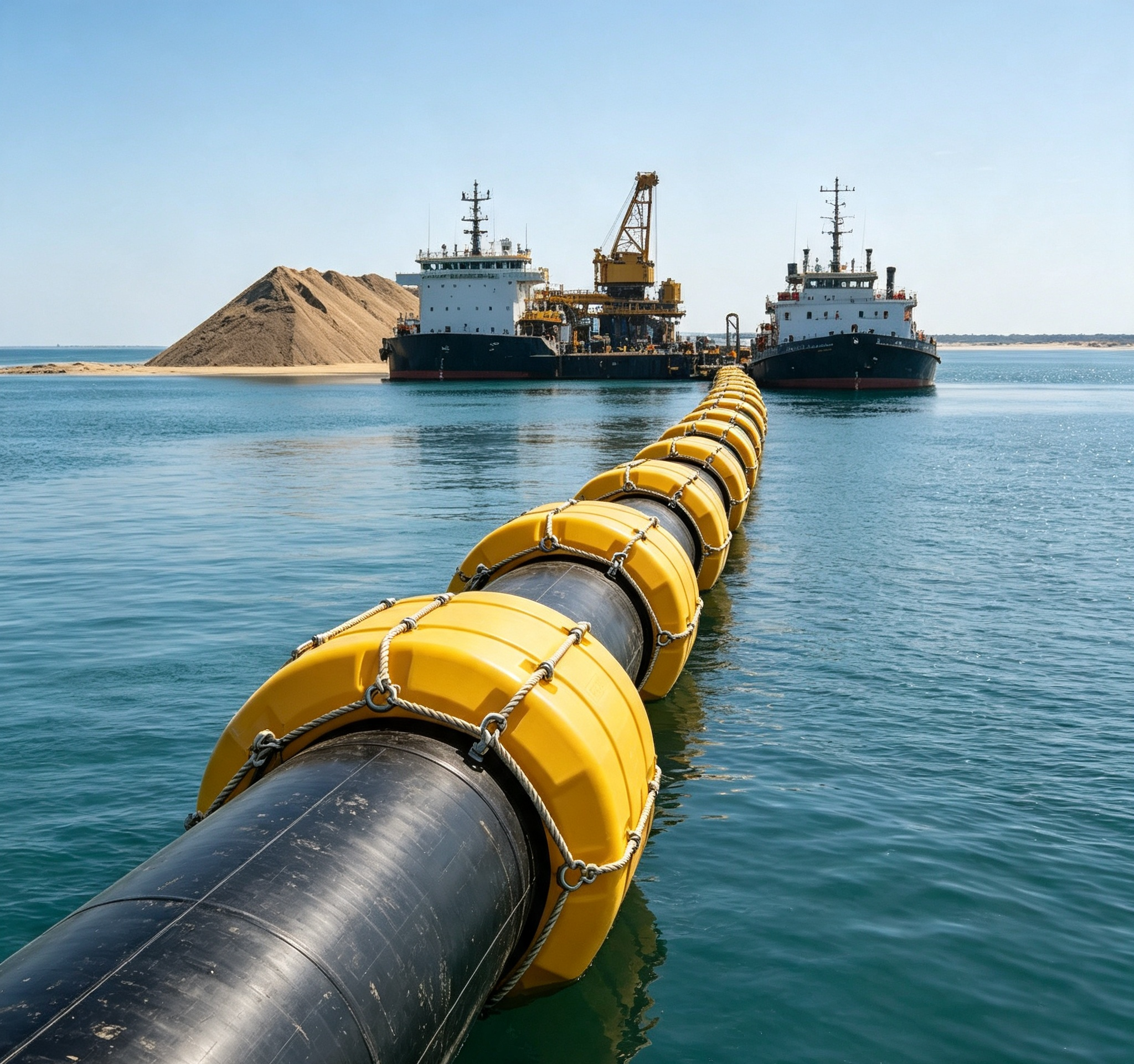 HDPE Pipe Floater – Heavy-Duty Buoyancy Module for Dredging, Offshore Pipelines Marine Construction
