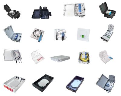 IP65 Fiber Optic Termination Box , Fiber Access Terminal Box 24F To 576F LC SC FC ST